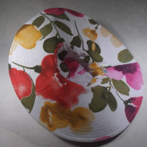 Wide Brim Sun Hat Big Flower-e