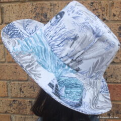 Bucket Sun Hat Wide Brim Seascape