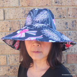 Bucket Sun Hat Wide Brim Pink