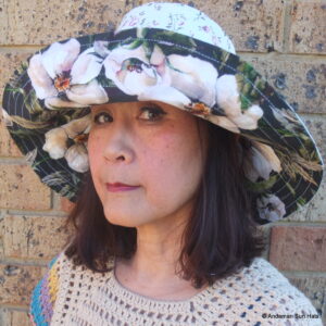 Bucket Sun Hat Wide Brim Reversible Magnolia