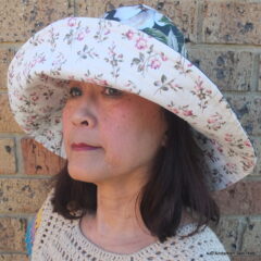 Bucket Sun Hat Wide Brim Reversible Magnolia