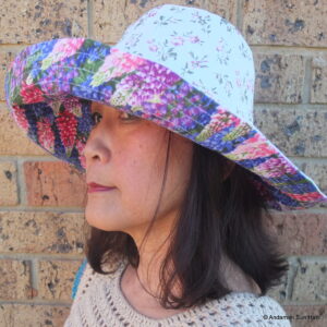 Bucket Sun Hat Wide Brim Reversible Fox Glove