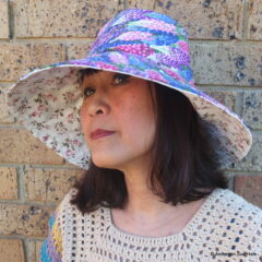 Bucket Sun Hat Wide Brim Reversible Fox Glove